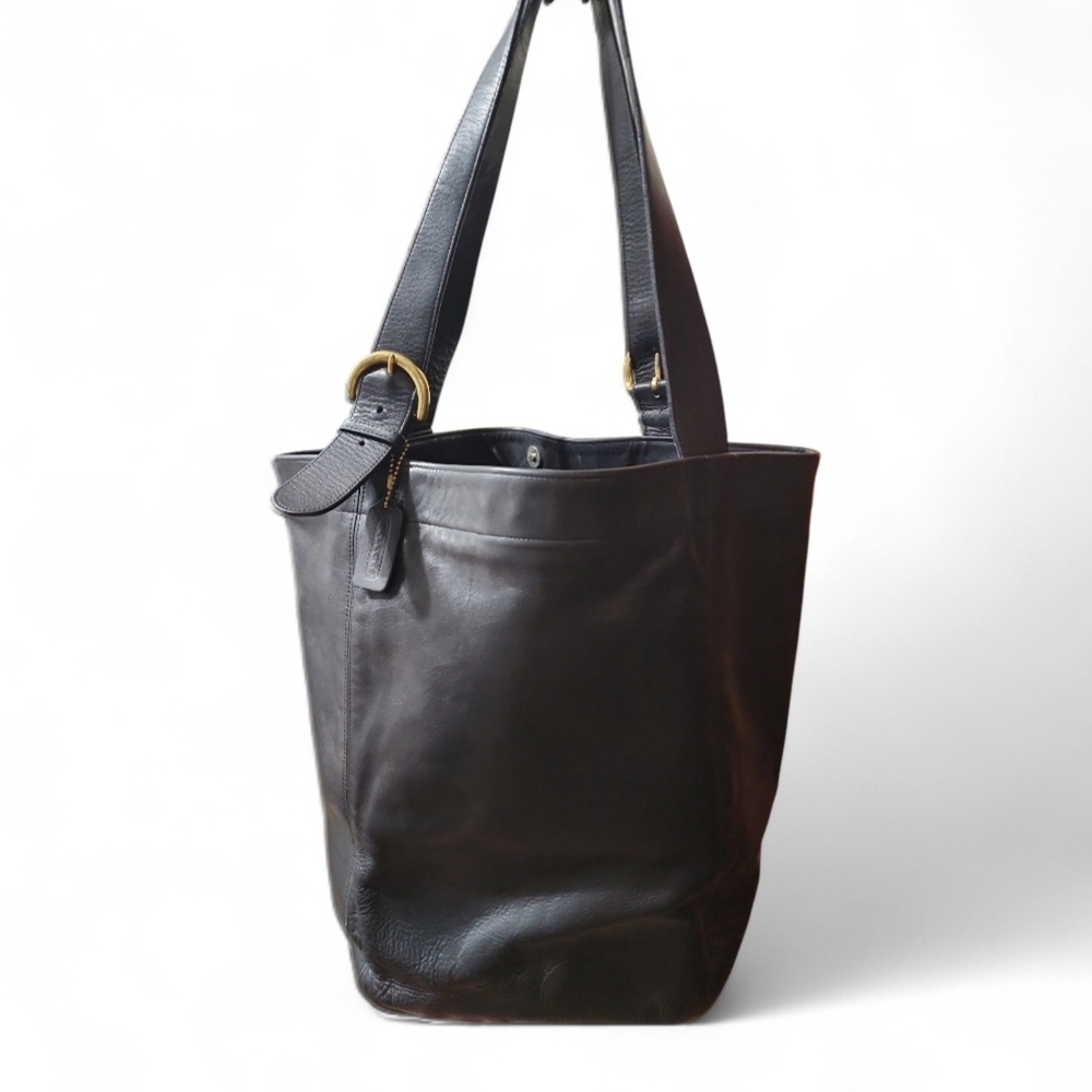 Authentic Vintage 1994 Coach Soho XL Black Leather Tote